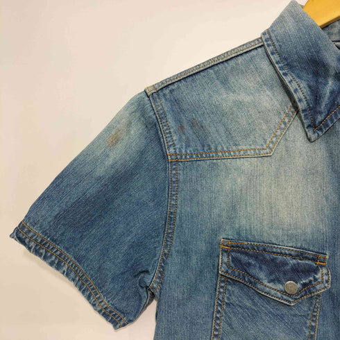ジャックローズ JACKROSE Y2K UK ロックバンド ラインストーン S/S デニムシャツ メンズ 5