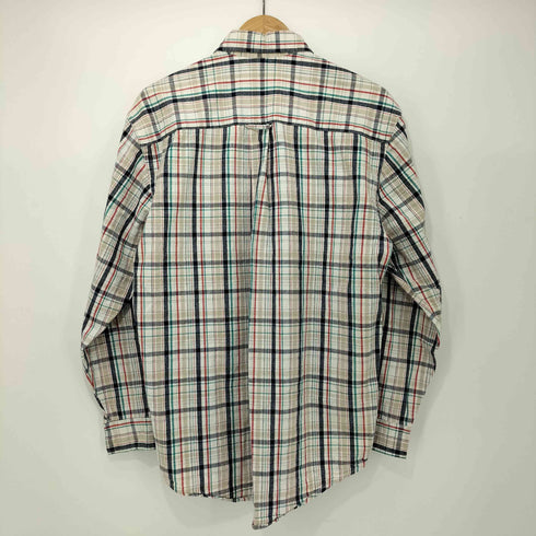 エディーバウアー Eddie Bauer 00s 白タグ マドラスチェック ボタンダウン シャツ メンズ import:XS