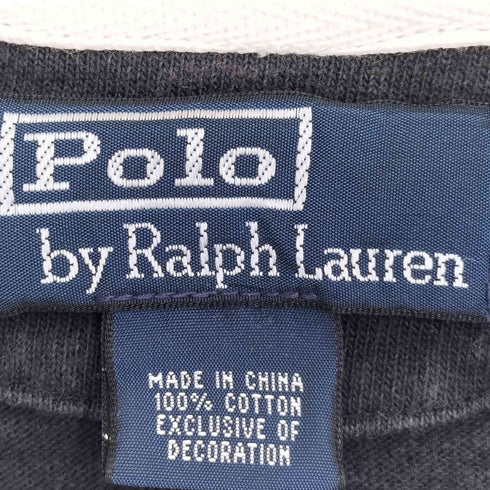 ポロバイラルフローレン Polo by RALPH LAUREN 90s~00s RLワッペン刺繍 サーフプリント S/S ラガーシャツ メンズ import:S