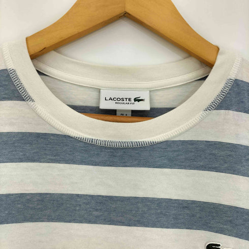 ラコステ LACOSTE グラフィックボーダー コットンジャージーTシャツ メンズ import:M