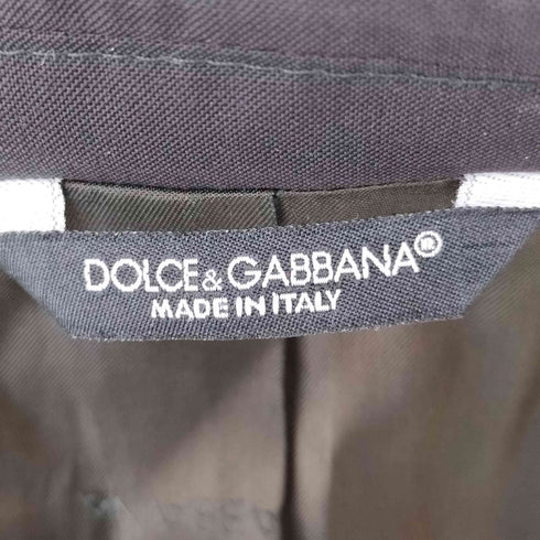 ドルチェアンドガッバーナ DOLCE&GABBANA イタリア製 パワーショルダー 2B テーラードジャケット メンズ 50