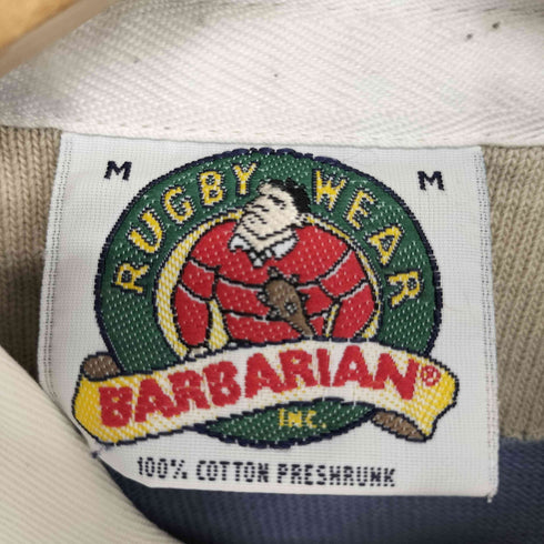 バーバリアン BARBARIAN ラガーシャツ メンズ import:M