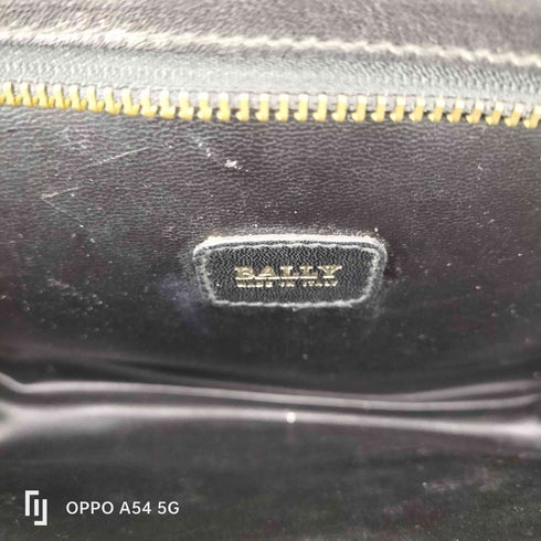 バリー BALLY ロゴ プレート レザー 本革 クラッチ バッグ メンズ