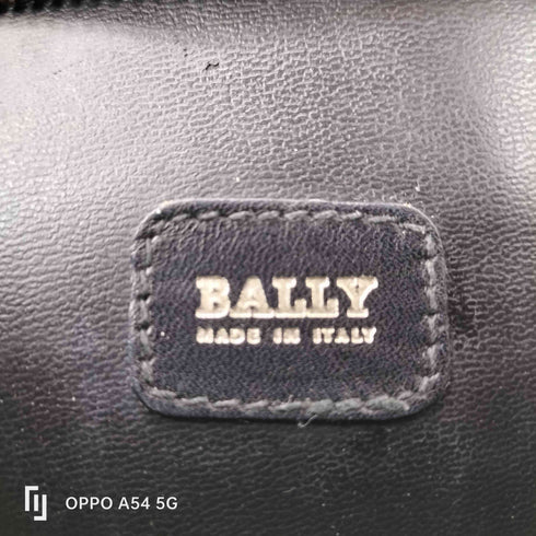 バリー BALLY ロゴ プレート レザー 本革 クラッチ バッグ メンズ