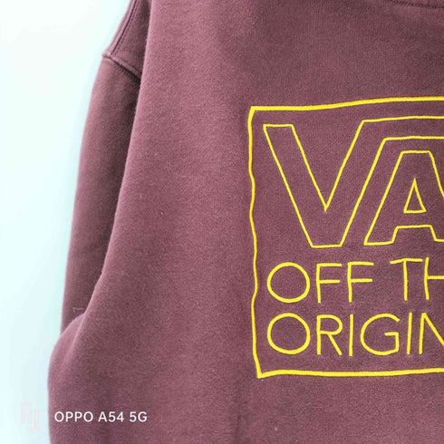 バンズ VANS ロゴ 刺繍 プルオーバー パーカー フーディー メンズ import:L