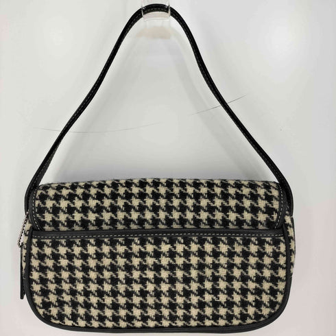 コーチ COACH 千鳥格子 レザーハンドル ミニ ショルダーバッグ レディース