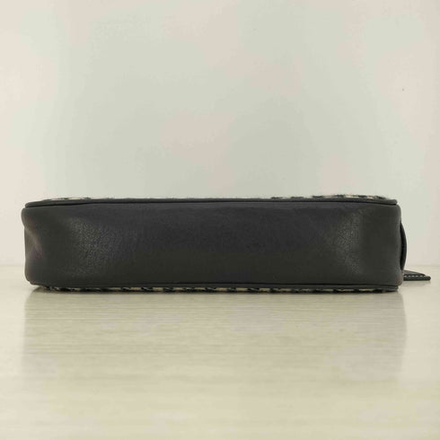 コーチ COACH 千鳥格子 レザーハンドル ミニ ショルダーバッグ レディース