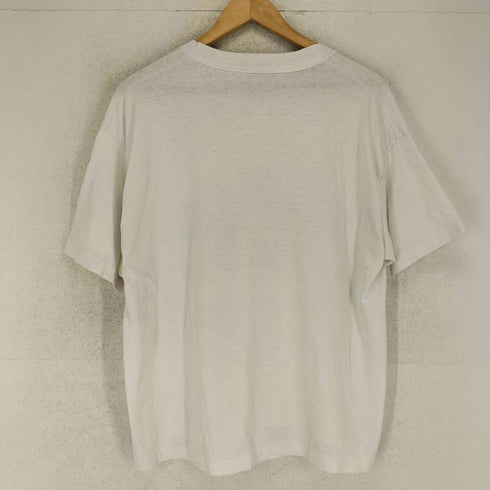 90S シングルステッチ ネイティブアメリカン プリント クルーネック 半袖Tシャツ カットソー メンズ