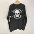 ステューシー Stussy × HEEL BRUSE ヒール ブルース コラボ スカル ショーンフォント 両面 袖 プリント L/S カットソー Tシャツ ロンT メンズ import:XL