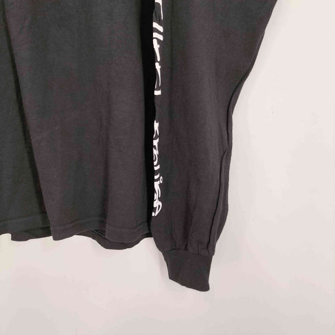 ステューシー Stussy × HEEL BRUSE ヒール ブルース コラボ スカル ショーンフォント 両面 袖 プリント L/S カットソー Tシャツ ロンT メンズ import:XL