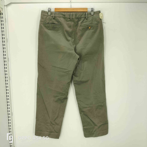 ランズエンド LANDS END コットン ワイド テーパード チノ トラウザー パンツ メンズ 35