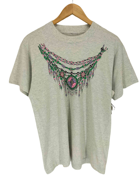 90S シングルステッチ ネイティブアメリカン クルーネック 半袖Tシャツ カットソー メンズ