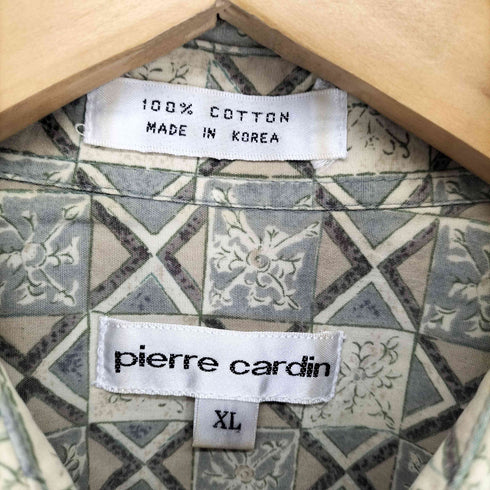 ピエールカルダン pierre cardin 総柄コットンシャツ メンズ XL
