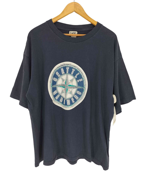 リー Lee チームロゴ プリント クルーネック 半袖Tシャツ カットソー メンズ XL