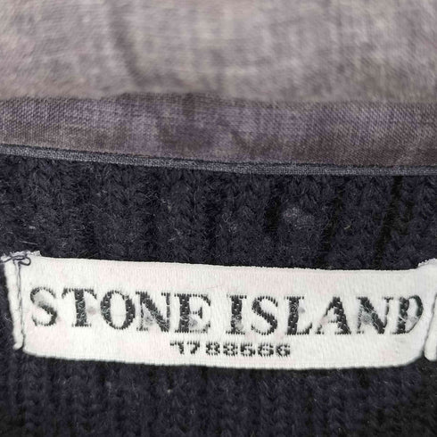 ストーンアイランド STONE ISLAND 09aw イタリア製 チンスト付 フード切替 ニットジップアップフーディー メンズ import:M