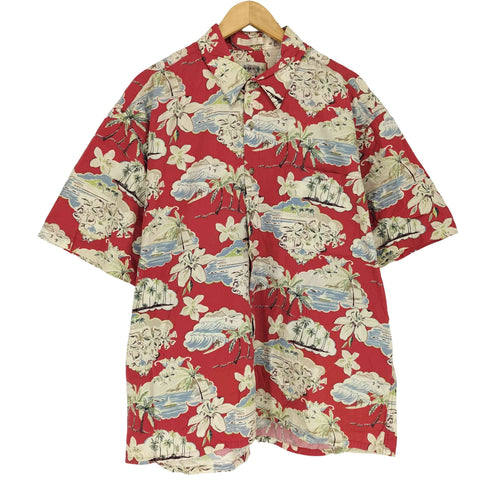 カンピアモダ CAMPIA MODA 総柄コットンシャツ メンズ XL