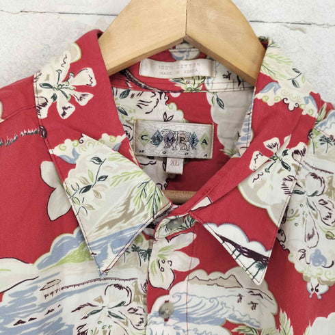 カンピアモダ CAMPIA MODA 総柄コットンシャツ メンズ XL