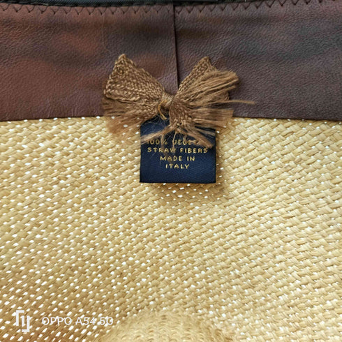 ブルックスブラザーズ BROOKS BROTHERS MADE IN ITALY イタリア製 麦わら ストロー ハット メンズ