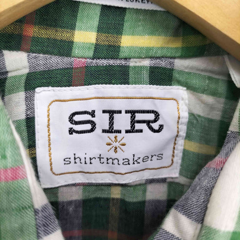 SIR 70s- 襟芯 チェック柄コットンシャツ メンズ S