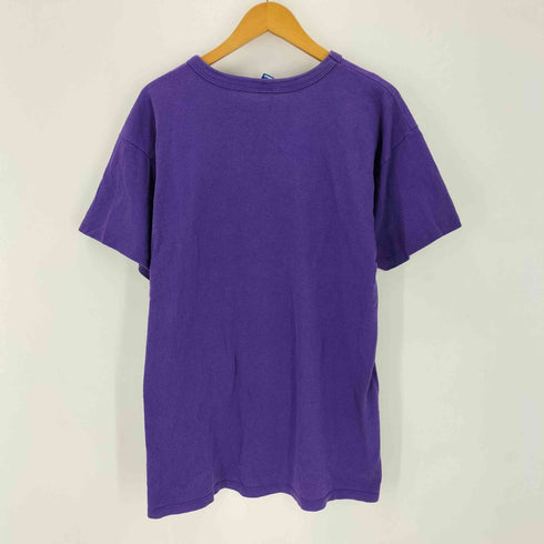 チャンピオン Champion USA製 90S 青タグ シングルステッチ ロゴプリントクルーネックTシャツ メンズ import:L