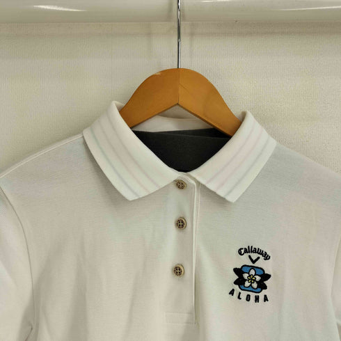 キャロウェイ Callaway ALOHA刺繍 S/S ポロシャツ レディース import:M