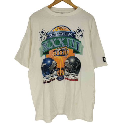 スターター STARTER NFL スーパーボウル チームロゴプリント クルーネック 半袖Tシャツ カットソー メンズ XL