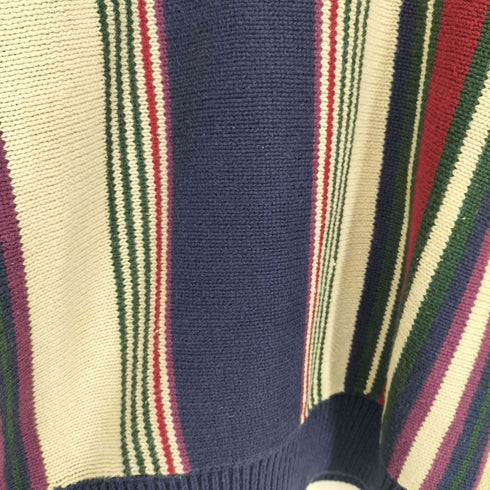 IVY CLUB CLASSICS コットンリネン ストライプニット メンズ XL