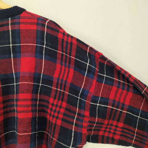 ガント GANT ロゴ刺繍チェック柄コットンニット メンズ XL