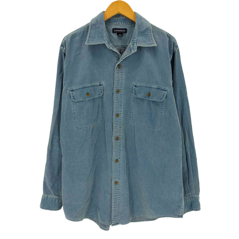 ランズエンド LANDS END レギュラーカラーコーデュロイシャツ メンズ import:L