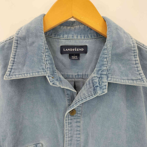ランズエンド LANDS END レギュラーカラーコーデュロイシャツ メンズ import:L
