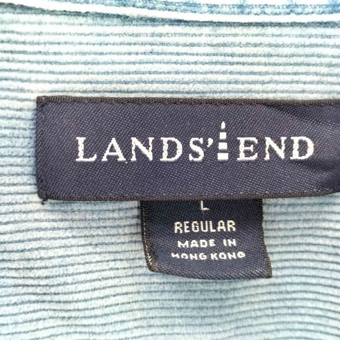 ランズエンド LANDS END レギュラーカラーコーデュロイシャツ メンズ import:L