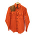 ラルフローレン RALPH LAUREN Relaxed Fit コットン ショルダー レザー ガン パッチ ハンティング シューティング L/S シャツ メンズ US:0-2