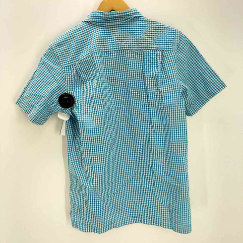 ポロラルフローレン POLO RALPH LAUREN 裾ポニー 刺繍 コットン シアサッカー 開襟 オープンカラー S/S シャツ メンズ import:XL