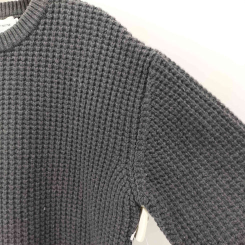 ESPIONAGE N37˚56' クルーネックワッフルニット メンズ import:M