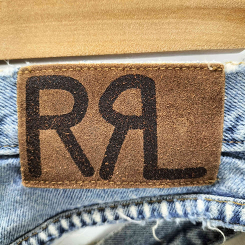 ダブルアールエルラルフローレン RRL RALPH LAUREN ボタンフライ ストレート デニム パンツ メンズ