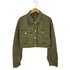 ザラ ZARA TRF クロップド マッチング ジャケット レディース import:M
