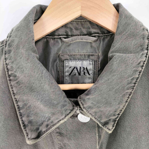 ザラ ZARA TRF クロップド マッチング ジャケット レディース import:M