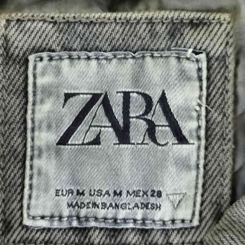 ザラ ZARA TRF クロップド マッチング ジャケット レディース import:M