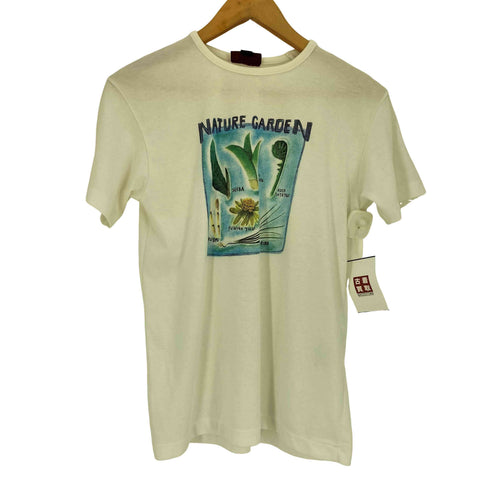 ミズノ MIZUNO 袖裾シングル NATURE GARDEN イラスト クルーネックTシャツ メンズ import:M