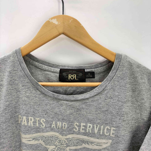 ダブルアールエルラルフローレン RRL RALPH LAUREN 鷹 ロゴ プリント Tシャツ メンズ import:M