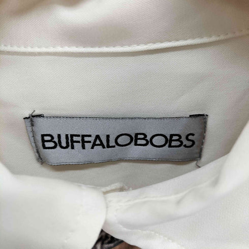 バッファローボブズ BUFFALO BOBS ツ TIME TRAVEL 時計柄プリント ビッグシルエット ロング シャツ メンズ 2-3