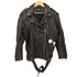 ザラ ZARA ユーズドオーバーサイズ フェイクレザー ライダースジャケット レディース import:L