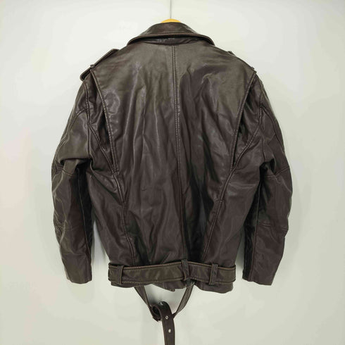 ザラ ZARA ユーズドオーバーサイズ フェイクレザー ライダースジャケット レディース import:L