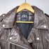 ザラ ZARA ユーズドオーバーサイズ フェイクレザー ライダースジャケット レディース import:L