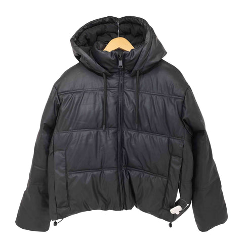 ザラ ZARA フェイクレザー 中綿 ジャケット レディース import:L