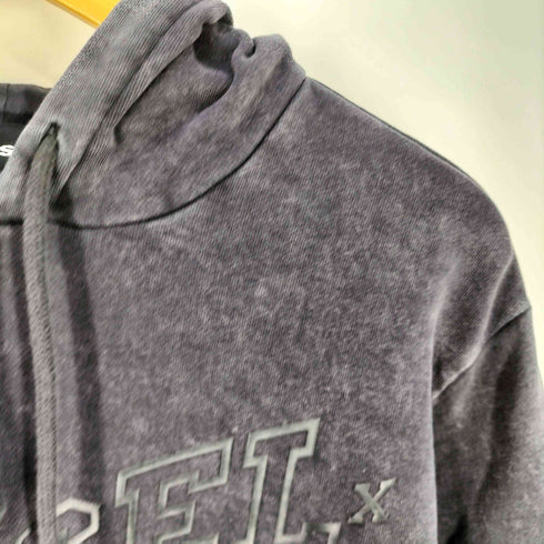 ディーゼル DIESEL ロゴプリント フェード プルオーバー パーカー メンズ import:L