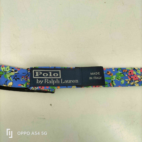 ポロバイラルフローレン Polo by RALPH LAUREN MADE IN ITALY イタリア製 花柄 フラワー 蝶ネクタイ 絹 シルク 100% メンズ