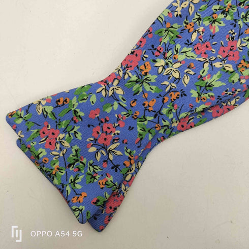 ポロバイラルフローレン Polo by RALPH LAUREN MADE IN ITALY イタリア製 花柄 フラワー 蝶ネクタイ 絹 シルク 100% メンズ