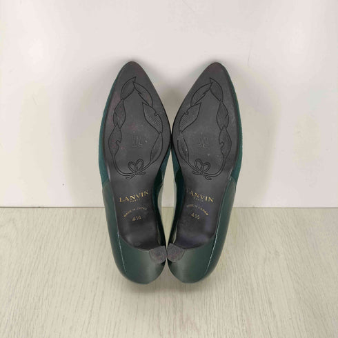 ランバンパリ LANVIN PARIS 花刺繍 ヒールパンプス レディース 4 1/2