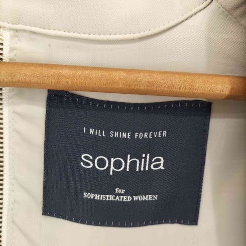 ソフィラ sophila バックジップテーラードジャケット レディース F
